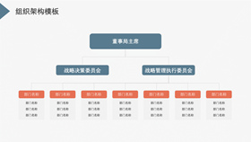 组织结构架构图PPT素材-叨客学习资料网