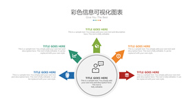 五项总分扩散关系PPT图形-叨客学习资料网