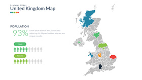 英格兰英国地图PPT素材-叨客学习资料网