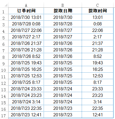 教程：Excel表格日期和时间分开的方法—excel技巧教程|叨客学习资料网-叨客学习资料网